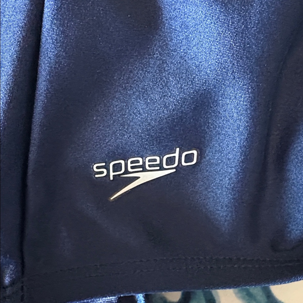 Speedo Nautical Navy One-Piece Swimsuit Size 12 - Picture 5 of 8